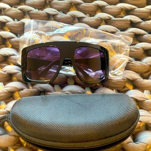 Never worn black chrome sunglasses